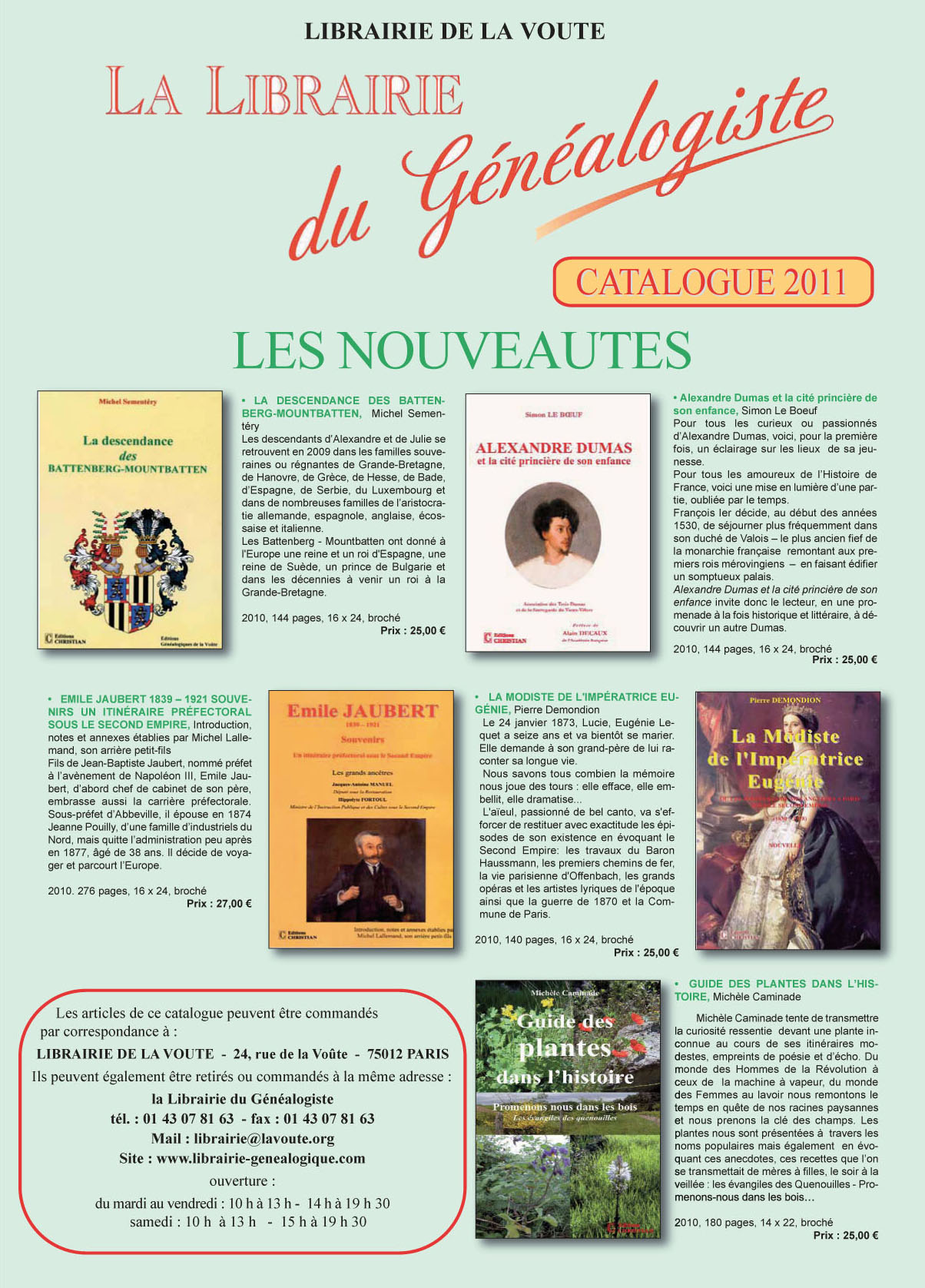 Catalogue 2011